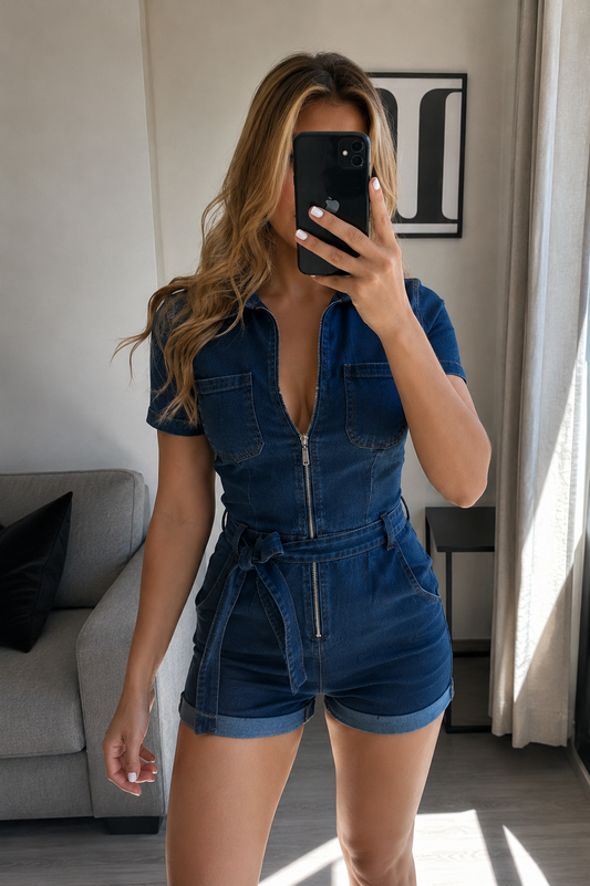 Enterizo Denim Short
