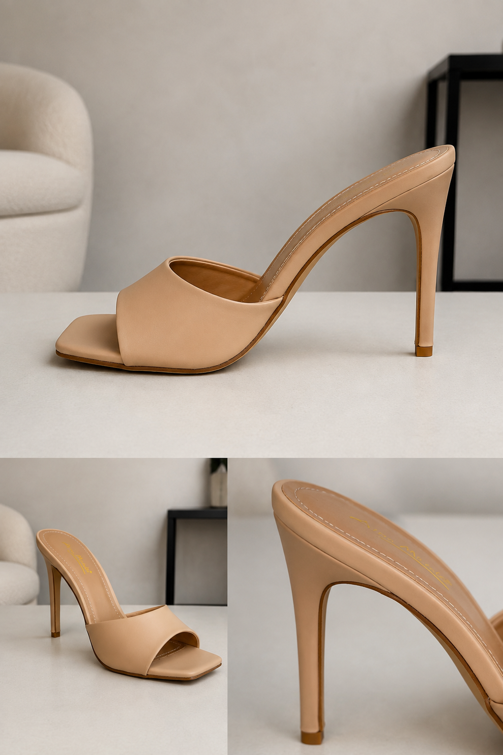 Sandalia Mule Tacón Fino